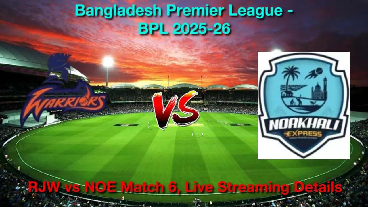 How to Watch Rajshahi vs Noakhali Match 6, Live Streaming and Telecast, Dec 29, 2025 in Hindi