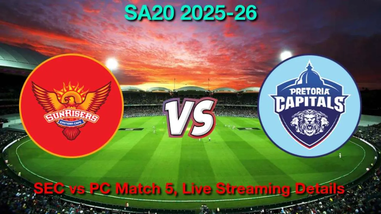 How to Watch SEC vs PC Match 5, Live Streaming and Telecast, December 29, 2025 in Hindi