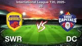 How to Watch SWR vs DCP Match 20, Live Streaming and Telecast, December 19, 2025
