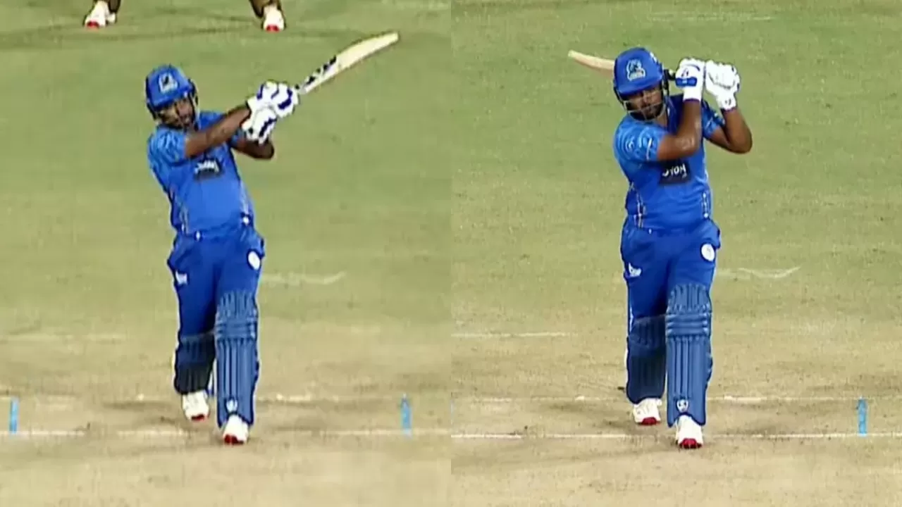 KCL 2025 : Have you seen Sanju Samson no look six? look this in Hindi