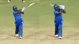 KCL 2025 : Have you seen Sanju Samson no look six? look this