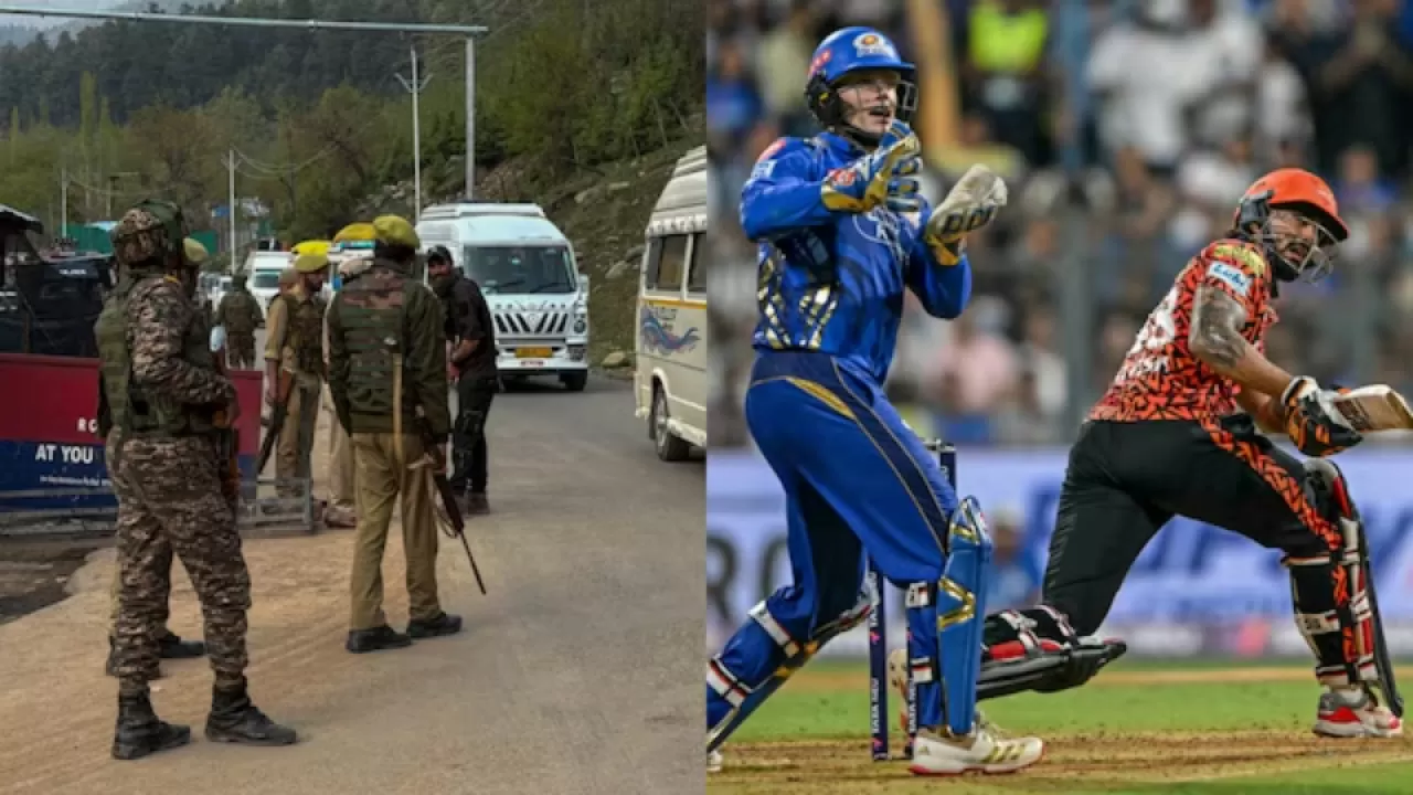 Pahalgam Terroist Attack : SRH Vs MI players black armbands in Hindi