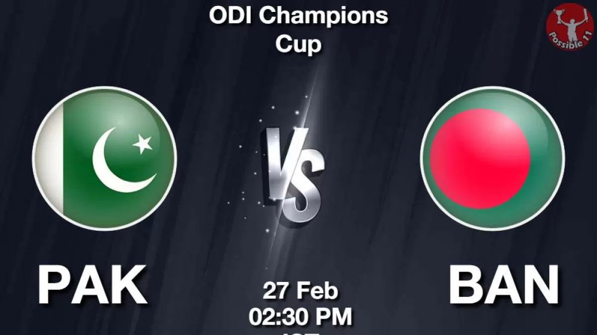 PAK vs BAN Dream11 Prediction in Hindi, 9th Match, Playing 11, Champions Trophy 2025  in Hindi