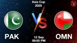 PAK vs OMN Match Prediction in Hindi, Asia Cup 2025, Playing 11, Pitch Report