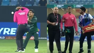 Pakistani wicket keeper hit the Picture