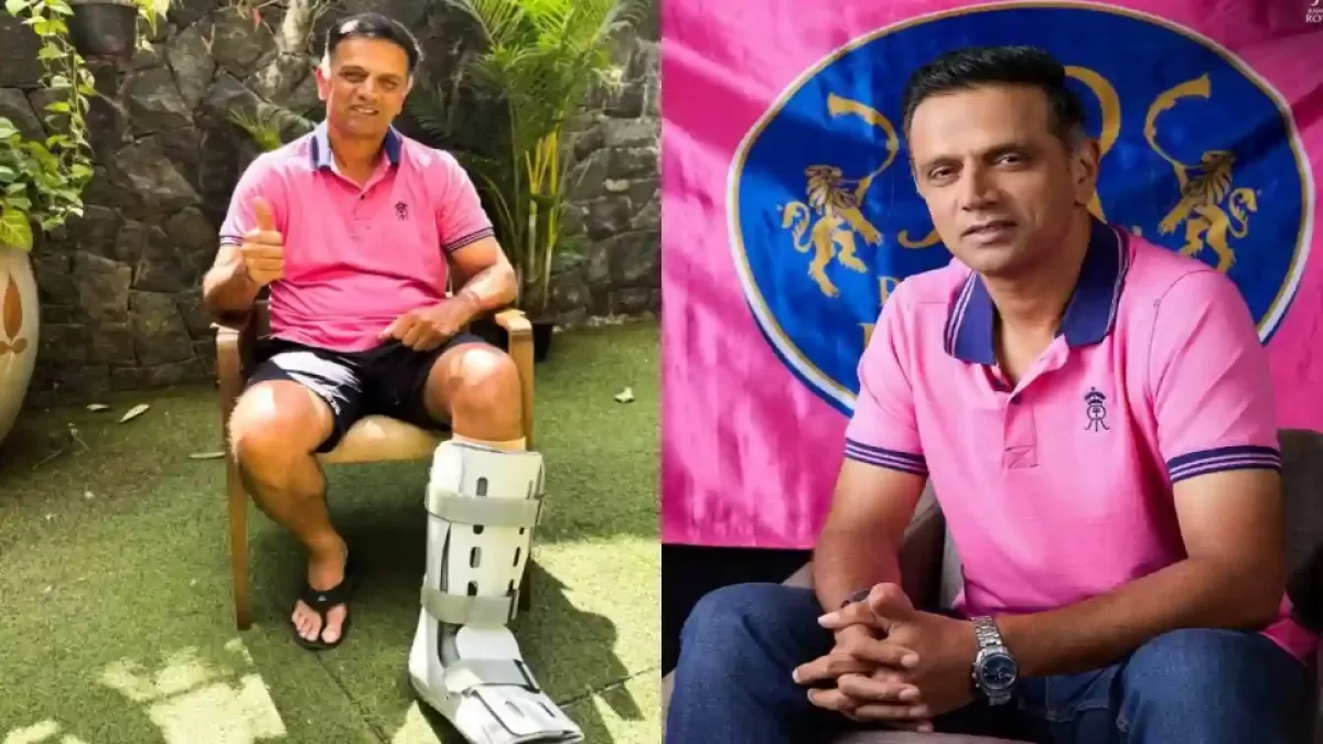 Rajasthan Royals head coach Rahul Dravid injured in Hindi