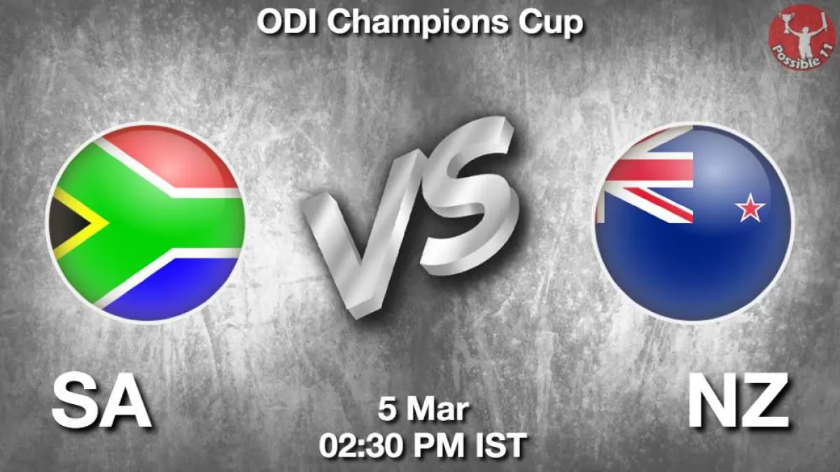 SA vs NZ ड्रीम11 Prediction in Hindi, Champions Trophy 2025 2nd Semi-Final Match in Hindi