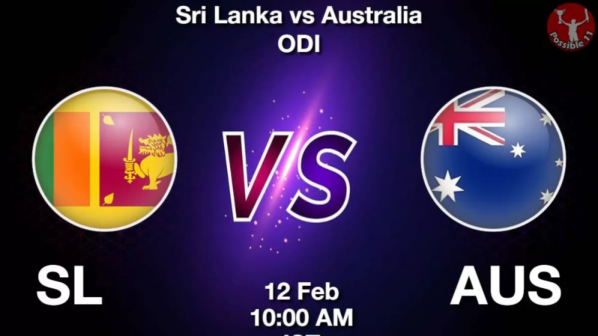 SL vs AUS Dream11 Prediction in Hindi, 1st ODI Match, Playing 11 in Hindi