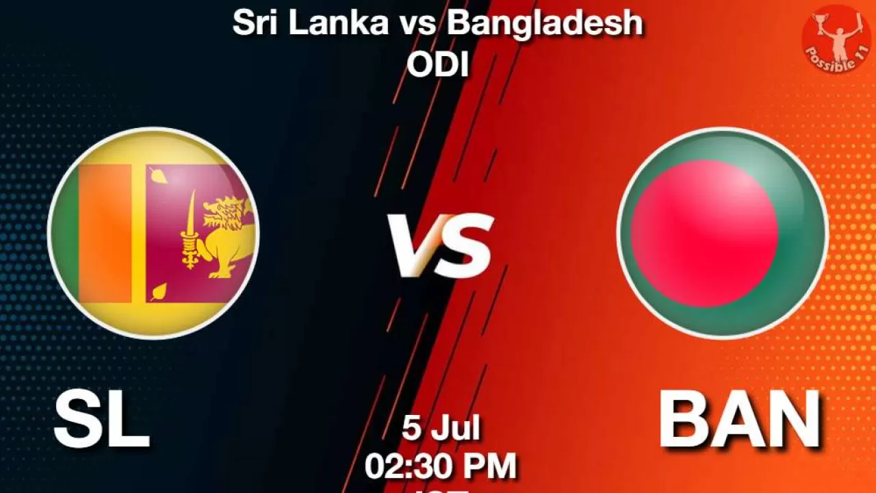 SL vs BAN Dream11 Prediction in Hindi, 2nd ODI, Playing 11, Pitch Report in Hindi
