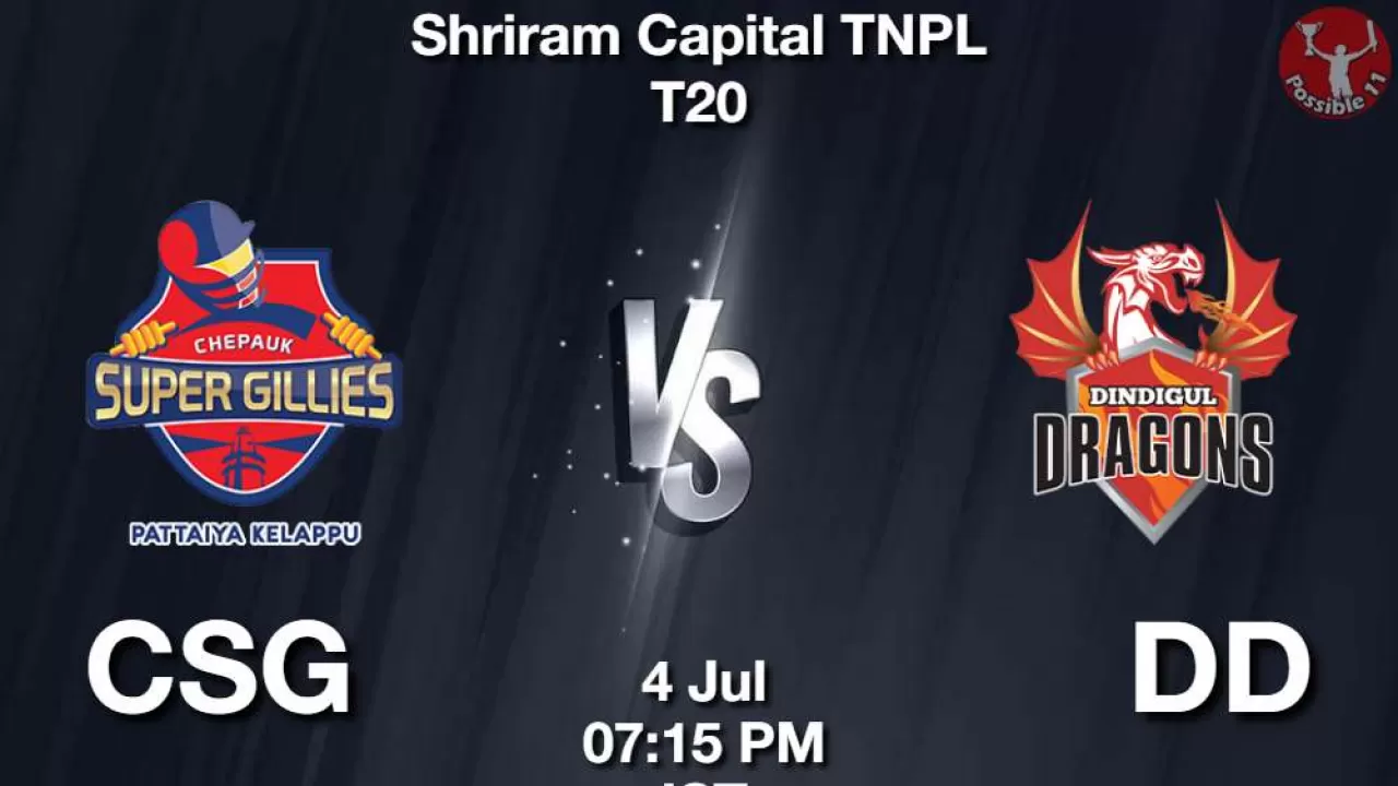TNPL T20 : CSG vs DD Dream11 Prediction in Hindi, Match Preview, Qualifier 2 in Hindi News TNPL T20 : CSG vs DD Dream11 Prediction in Hindi, Match Preview, Qualifier 2 in Hindi