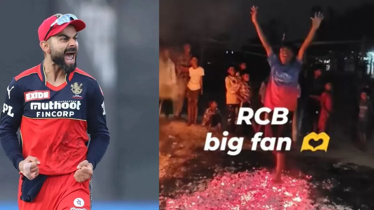 Watch video: RCB fans seen walking on fire ahead of IPL 2025 in Hindi