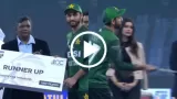 Watch Video: Salman Ali Agha received and threw away the runner-up check