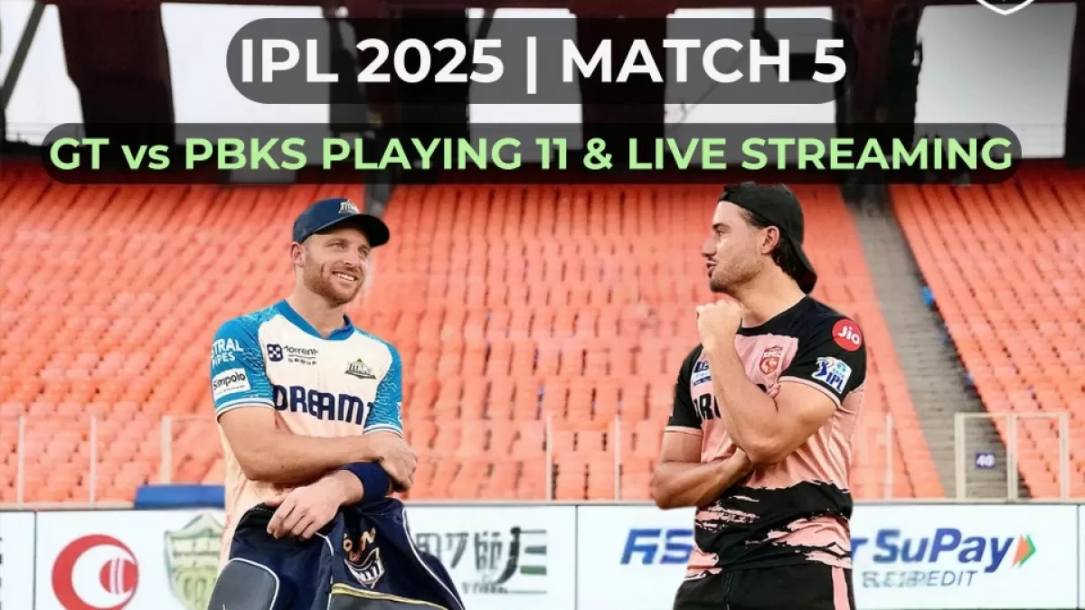 When and where to watch GT Vs PBKS match, head to head in Hindi