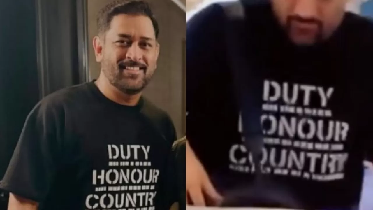Where is CSK captain MS Dhoni? What was written on his T-shirt? in Hindi News Where is CSK captain MS Dhoni? What was written on his T-shirt? in Hindi