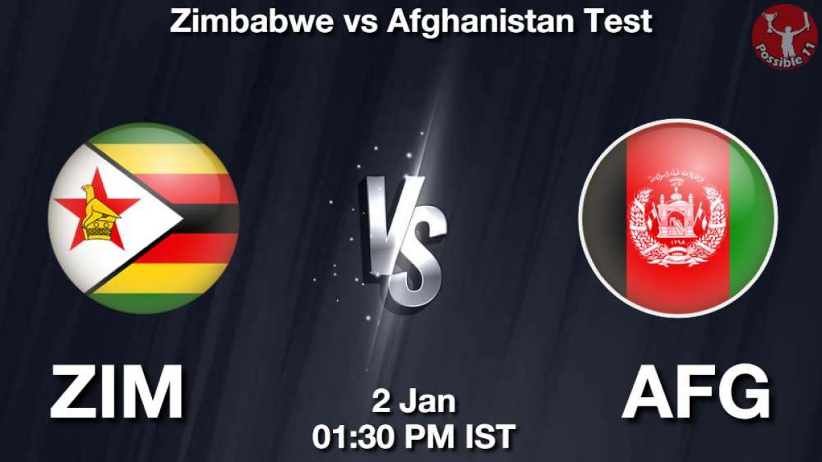 ZIM vs AFG Dream11 Prediction In Hindi, 2nd Test Match, Playing 11, Fantasy Tips in Hindi