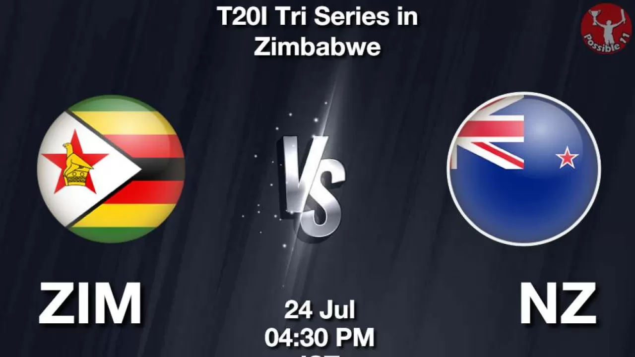 ZIM vs NZ Dream11 Prediction in Hindi, 6th Match, Zimbabwe T20I Tri-Series, 2025 in Hindi