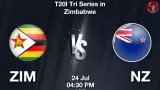 ZIM vs NZ Dream11 Prediction in Hindi, 6th Match, Zimbabwe T20I Tri-Series, 2025