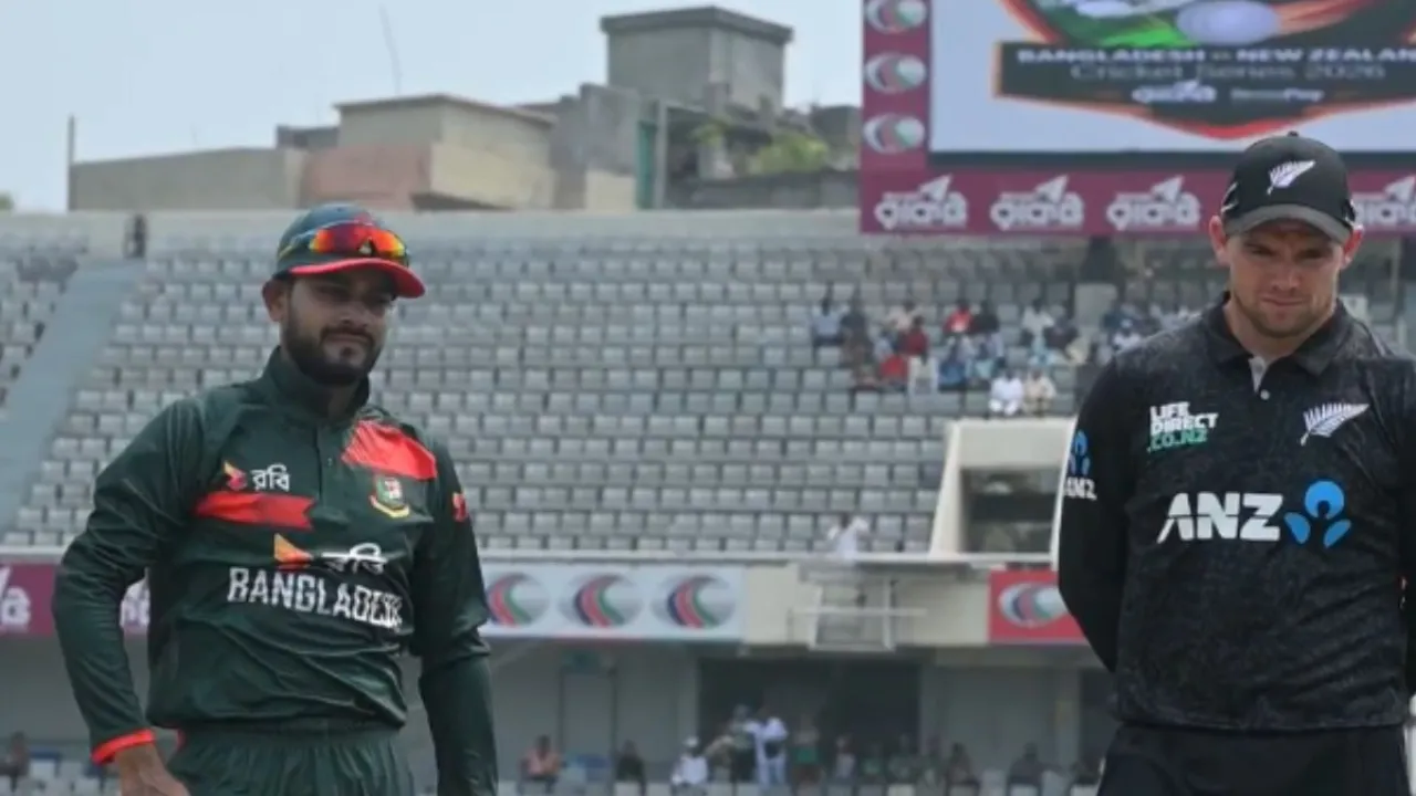 बांग्लादेश बनाम न्यूज़ीलैंड दूसरा ODI लाइव स्कोरकार्ड, BAN vs NZ मैच
