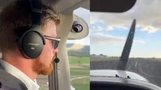 Glenn Phillips Pilot Video: New Zealand Cricketer Lands Plane in Auckland