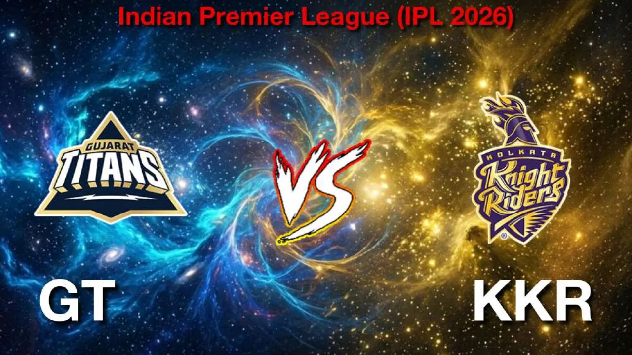 GT बनाम KKR IPL मैच 25, लाइव स्ट्रीमिंग और टेलीकास्ट कैसे देखें, 17 अप्रैल 2026