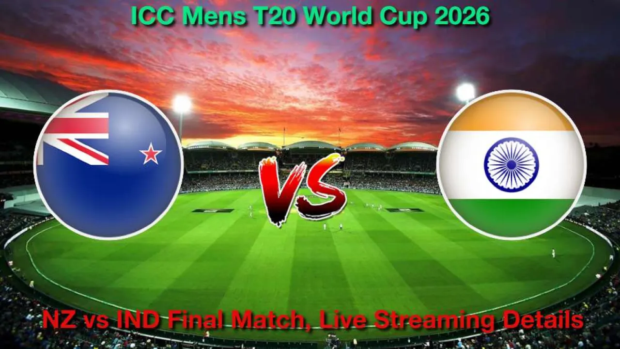 IND vs NZ फाइनल मैच, लाइव स्ट्रीमिंग और टेलीकास्ट कैसे देखें, मार्च 8, 2026