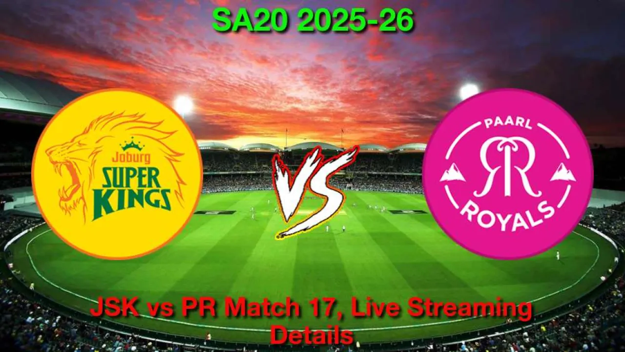 How to Watch JSK vs PR Match 17, Live Streaming and Telecast, January 8, 2026 in Hindi