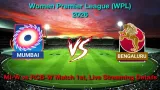 How to Watch MI-W vs RCB-W Match 1, Live Streaming and Telecast, Jan 9, 2026