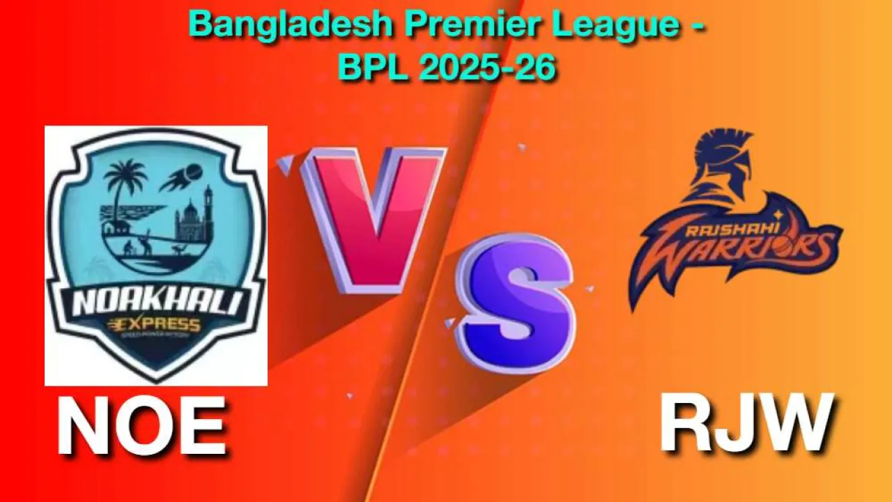 How to Watch Noakhali vs Rajshahi Match 17, Live Streaming and Telecast, Jan 8, 2026 in Hindi