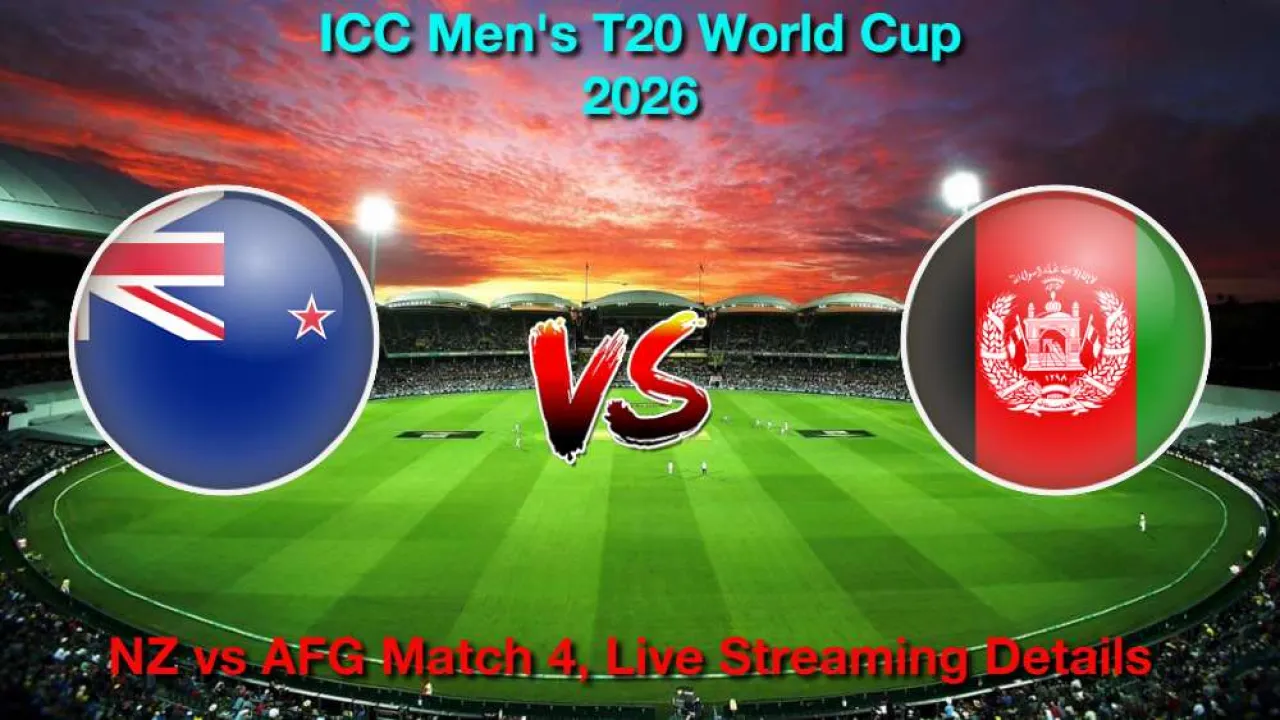 NZ vs AFG T20 विश्व कप, लाइव स्ट्रीमिंग और टेलीकास्ट कैसे देखें, 8 फरवरी, 2026