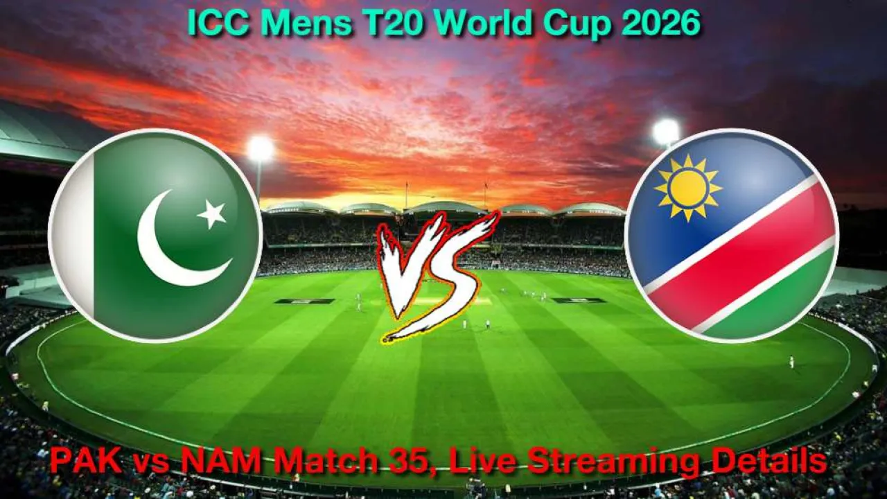 PAK बनाम NAM T20 WC मैच 35, लाइव स्ट्रीमिंग और टेलीकास्ट, 18 फरवरी, 2026 कैसे देखें