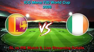 How to Watch SL vs IRE T20 World Cup, Live Streaming and Telecast, February 8, 2026