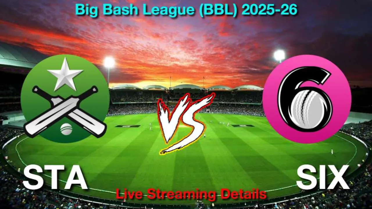 How to Watch STA vs SIX Match 27, Live Streaming and Telecast, January 8, 2026 in Hindi