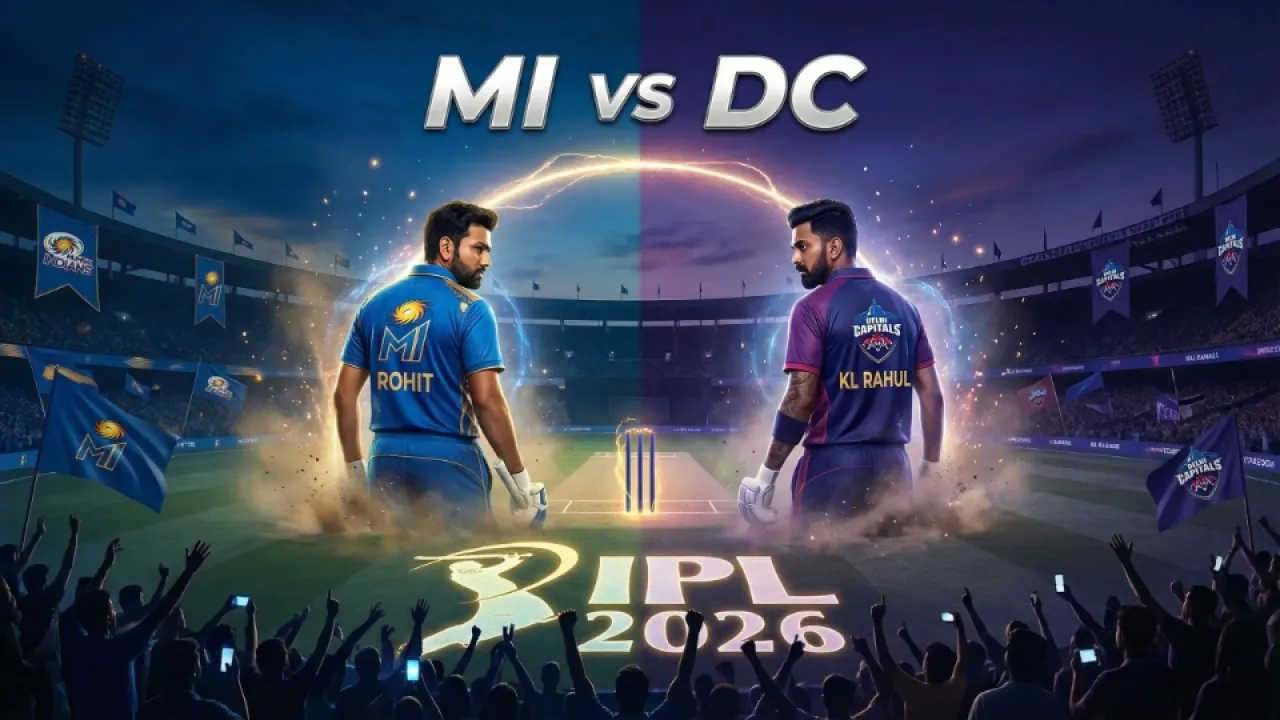 IPL 2026: DC बनाम MI हेड-टू-हेड, पिच रिपोर्ट, खिलाड़ियों के आँकड़े