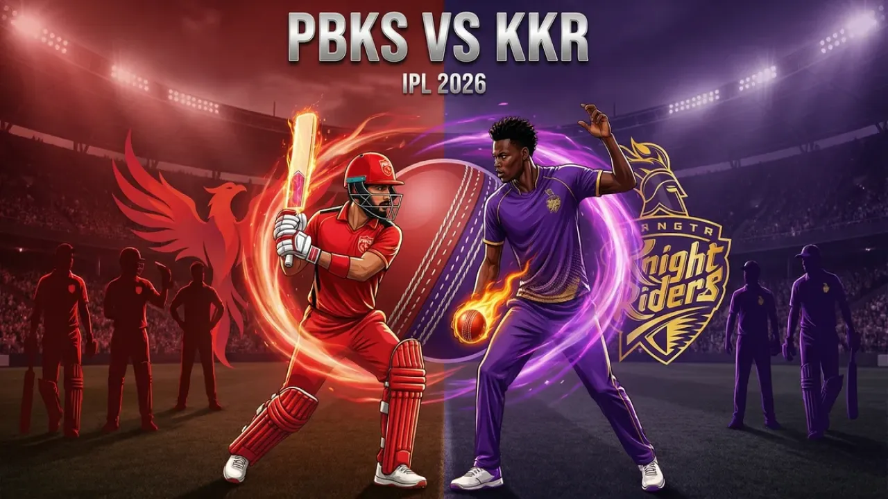 IPL 2026: KKR बनाम PBKS हेड-टू-हेड, पिच रिपोर्ट, खिलाड़ियों के आँकड़े