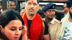 MS Dhoni visit Maa Dewri Picture