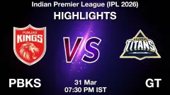 PBKS vs GT Match Highlights: Picture
