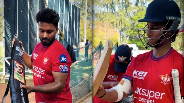 Rishabh Pant gave his bat to