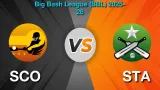 SCO vs STA Dream11 Prediction: Who Will Win Today BBL Match 39?