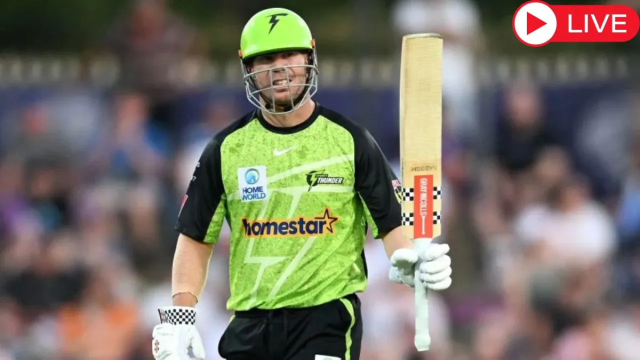Sydney Thunder vs Hobart Hurricanes Live Scorecard, THU vs HUR BBL 21st Match in Hindi