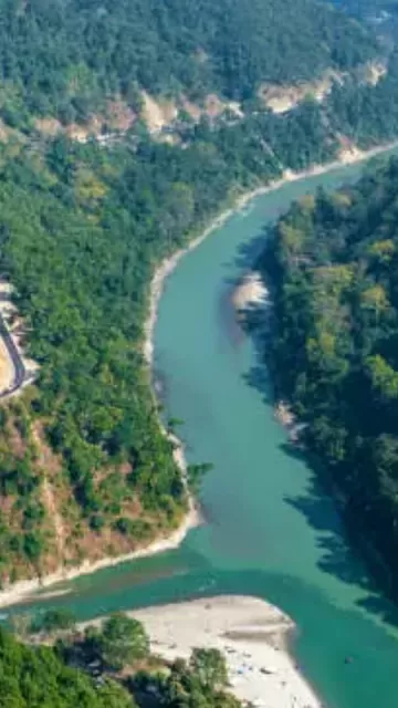 In India a river flows Picture