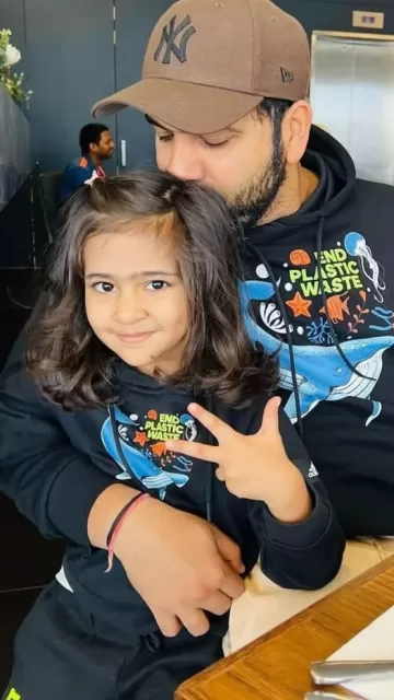 Rohit sharma daughter samaira photo Picture