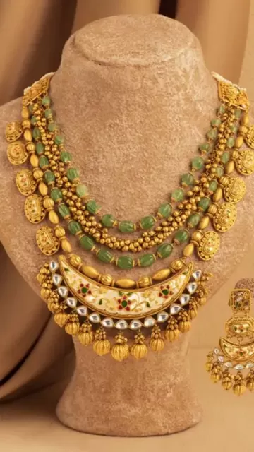 Wearing a 100-year-old necklace with Picture