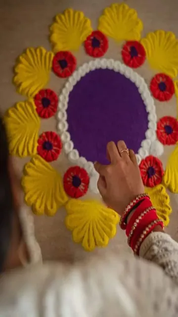 Gudi Padwa 2026: Simple rangoli Picture