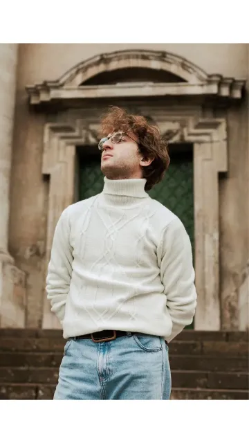 Premium Stylish High Neck Sweater Picture